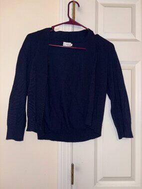 Kids XL Navy Cardigan with Buttons